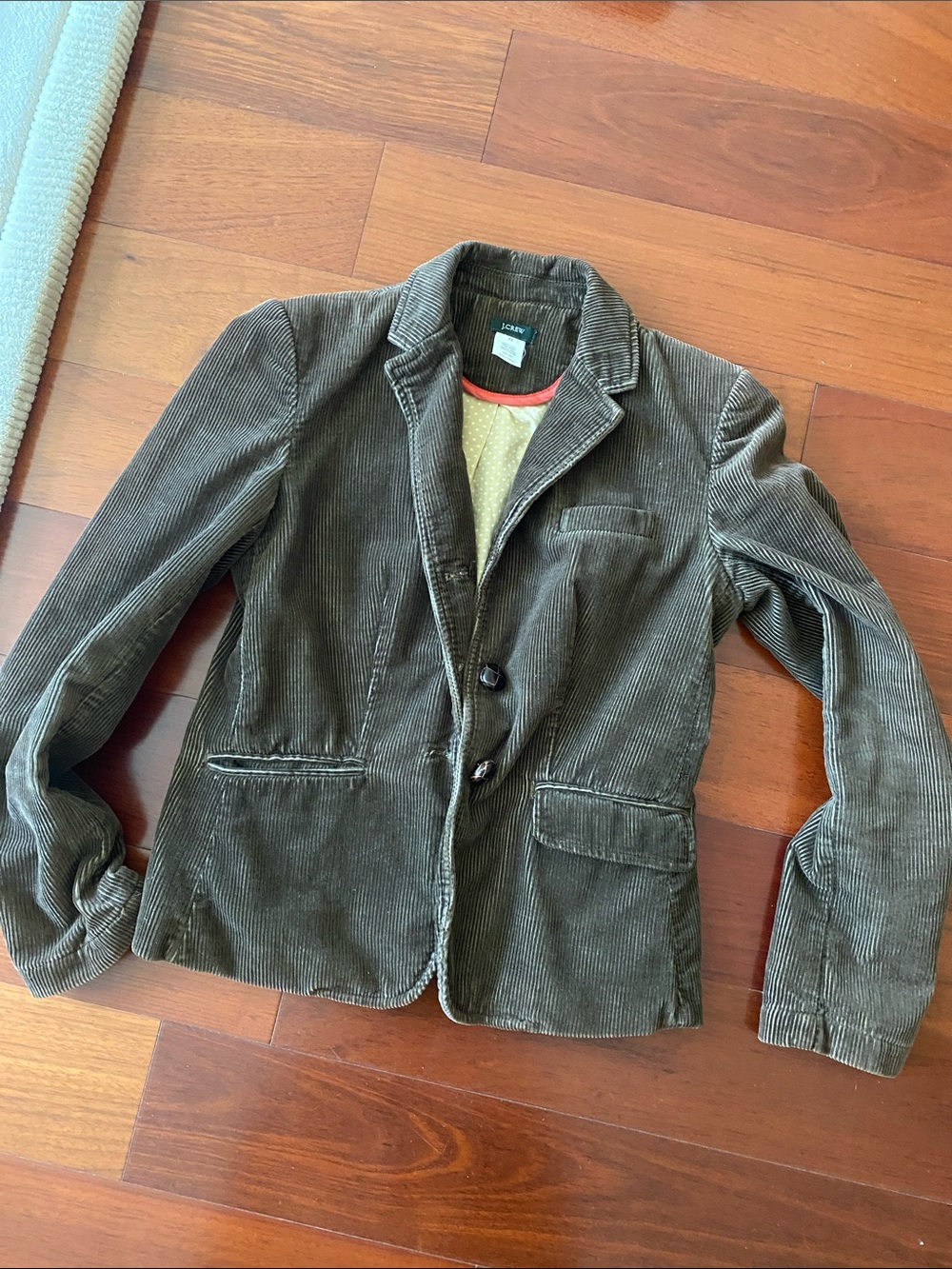 Brown corduroy blazer